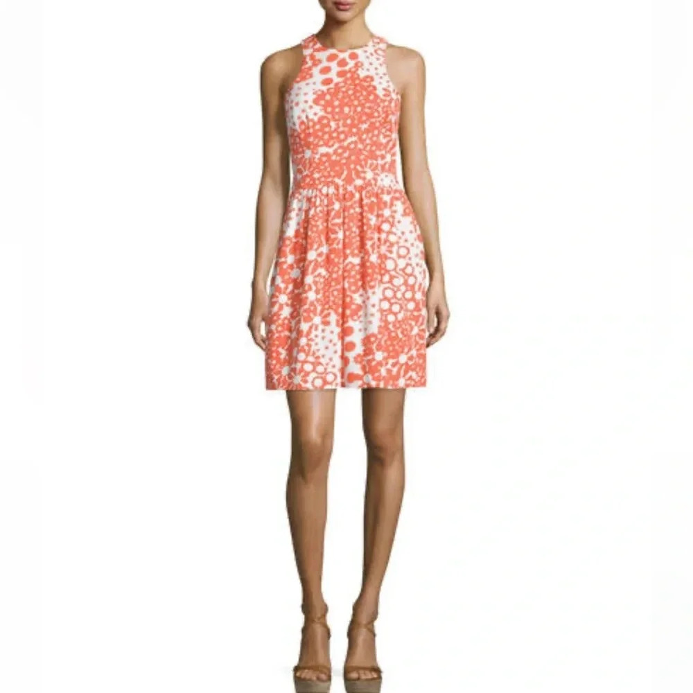Trina Turk Lenia Print Fit & Flare Dress size 0